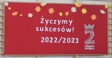 Napis "Życzymy sukcesów. 2022/2023", Anna Grabowska