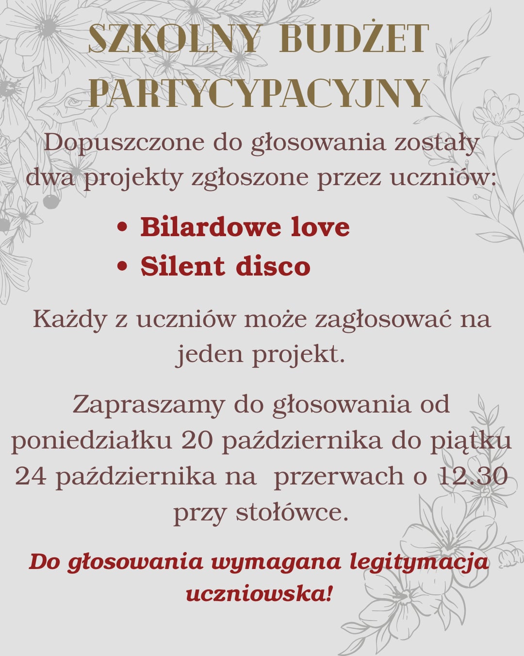 na co można głosować 