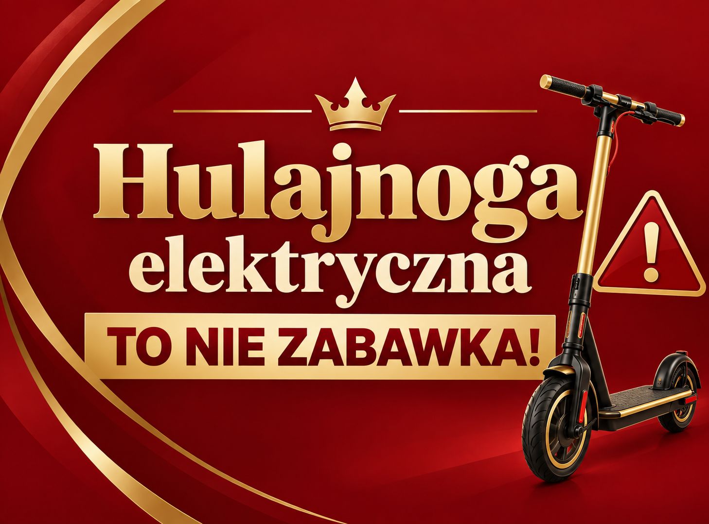 Więcej o: Hulajnoga elektryczna - to nie zabawka!