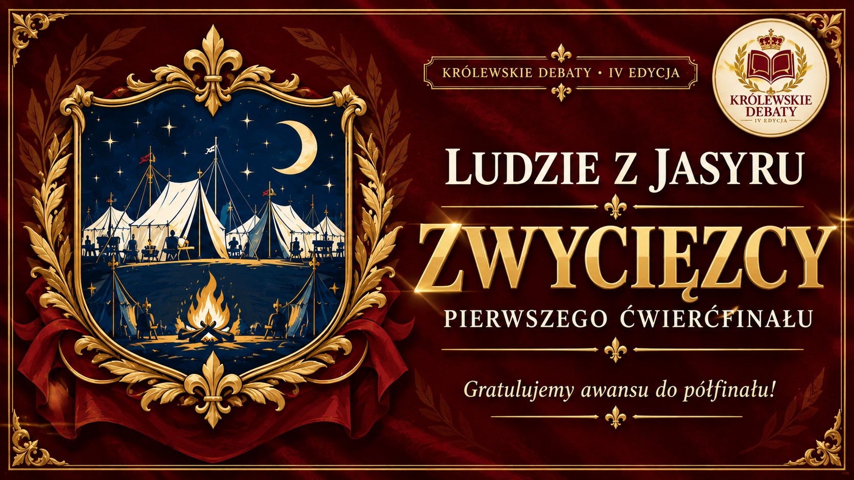 Więcej o: Pierwszy ćwierćfinał IV edycji Królewskich Debat za nami